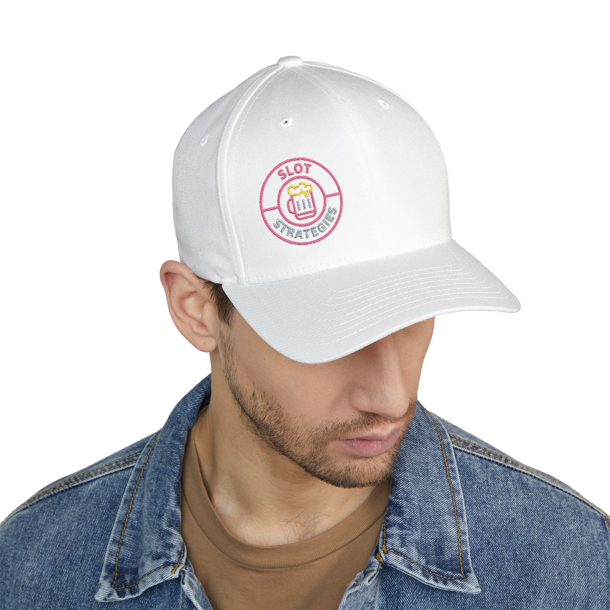 Slot Strategies (Side Eye) Lucky All American FlexFit Ball Cap - (Embroidered)