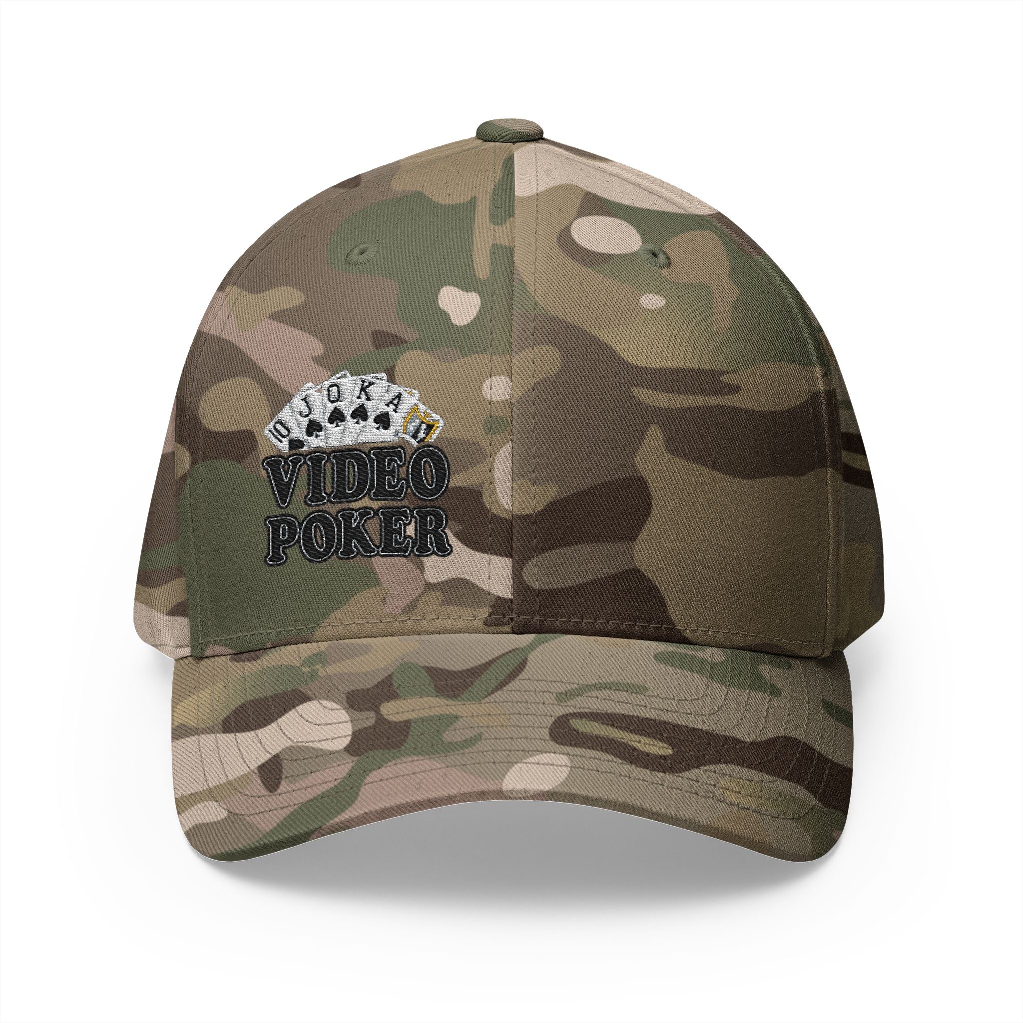 Video Poker "And Chill" Royal Flush FlexFit Ball Cap - (Embroidered)