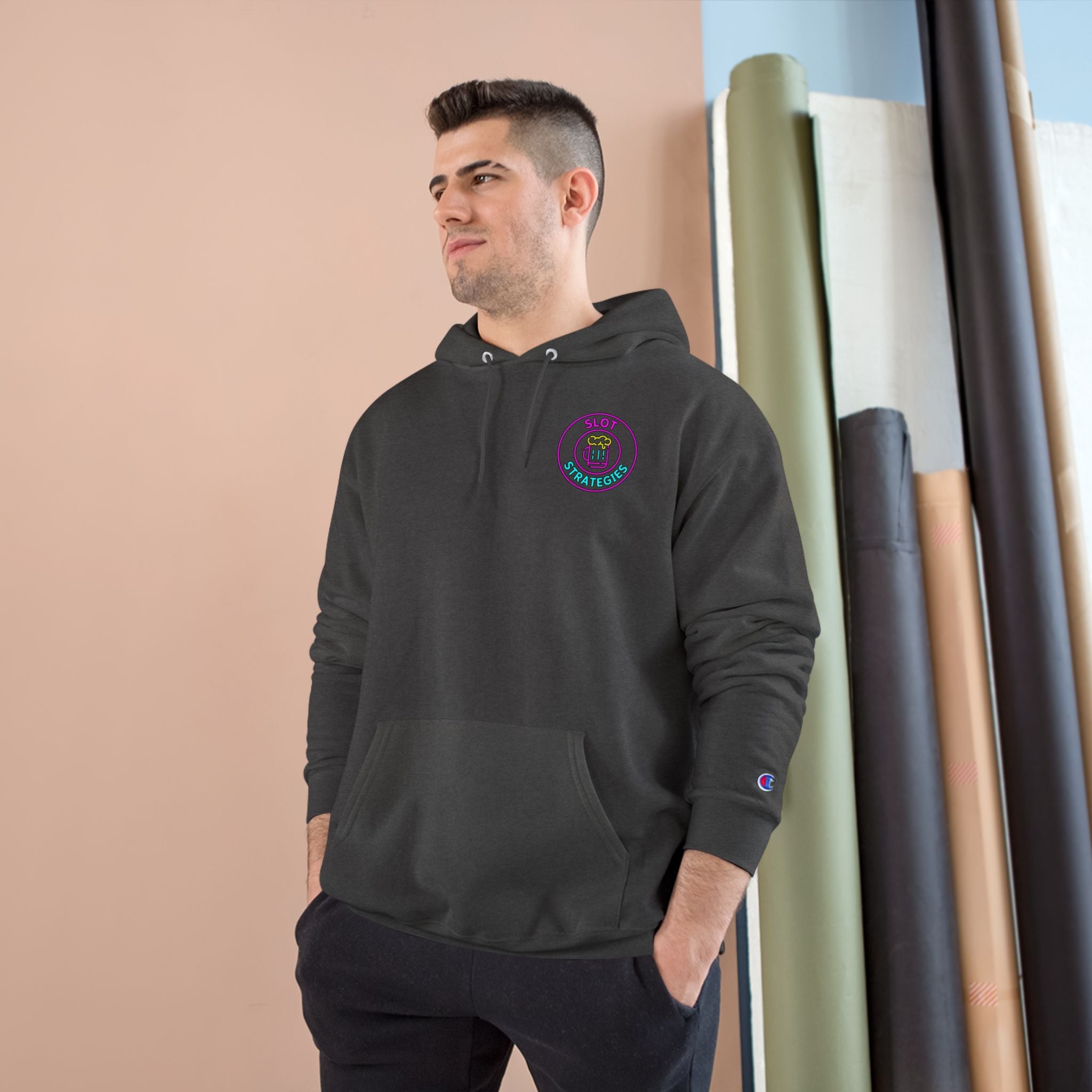 Champion Slot Strategies Hoodie - Business In The Front, Party In The Back!