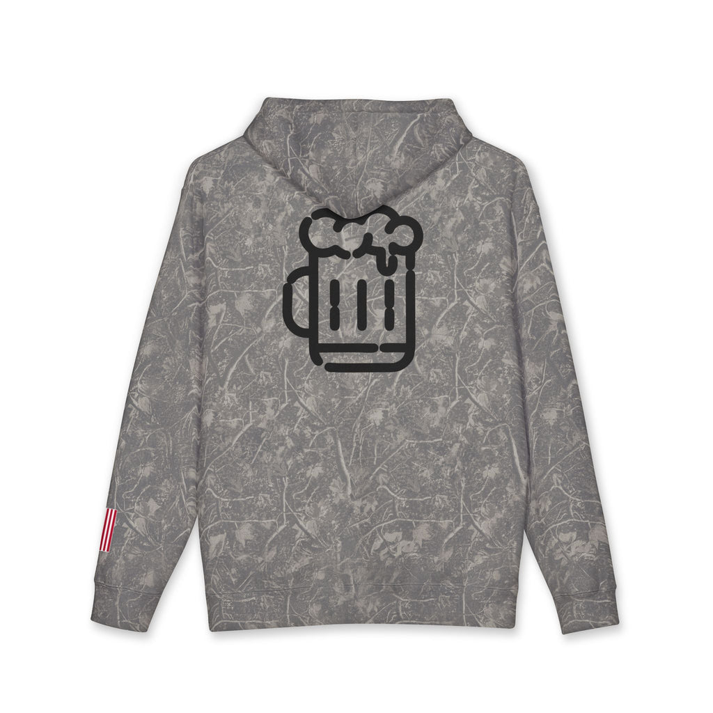 All American Vintage Classic Beer Mug Hoodie - Business In The Font, Party In The Back!