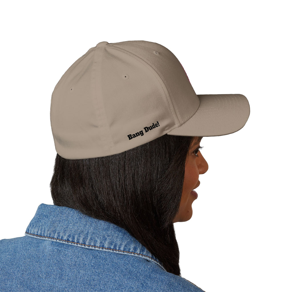 Bang Dude!  -(Embroidered) All American Casino Gamer FlexFit Ball Cap - Light