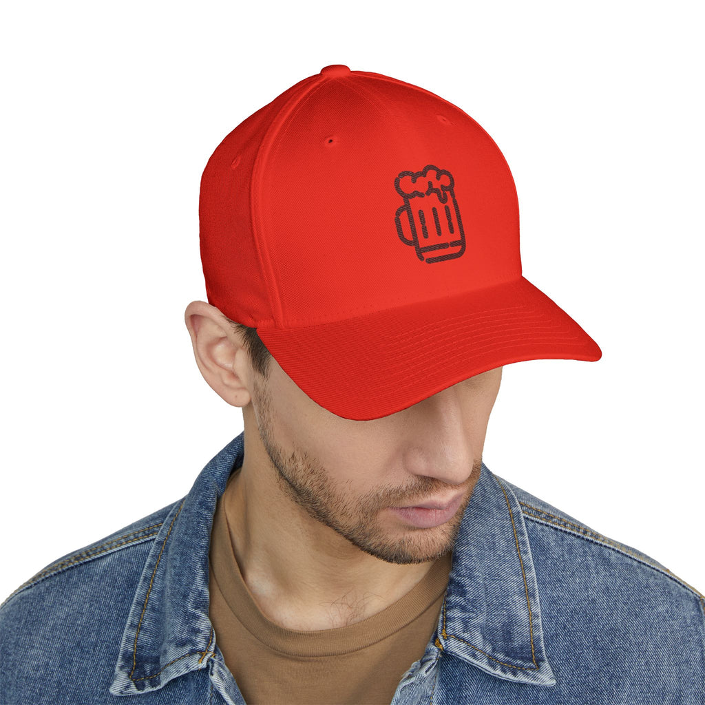 Lucky All American Midnight Beer Mug Flex Fit Cap - (Embroidered)