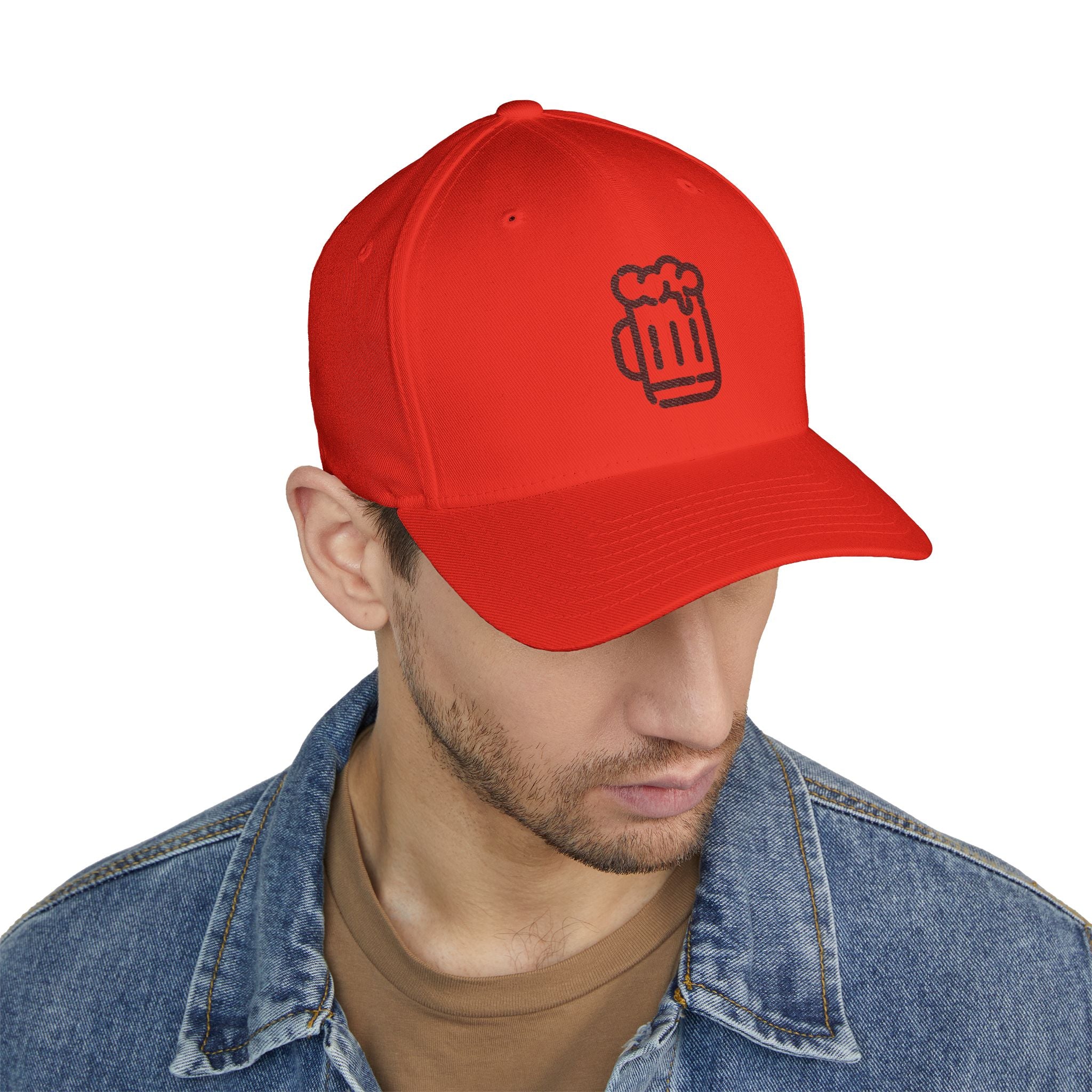 Lucky All American Midnight Beer Mug Flex Fit Cap - (Embroidered)