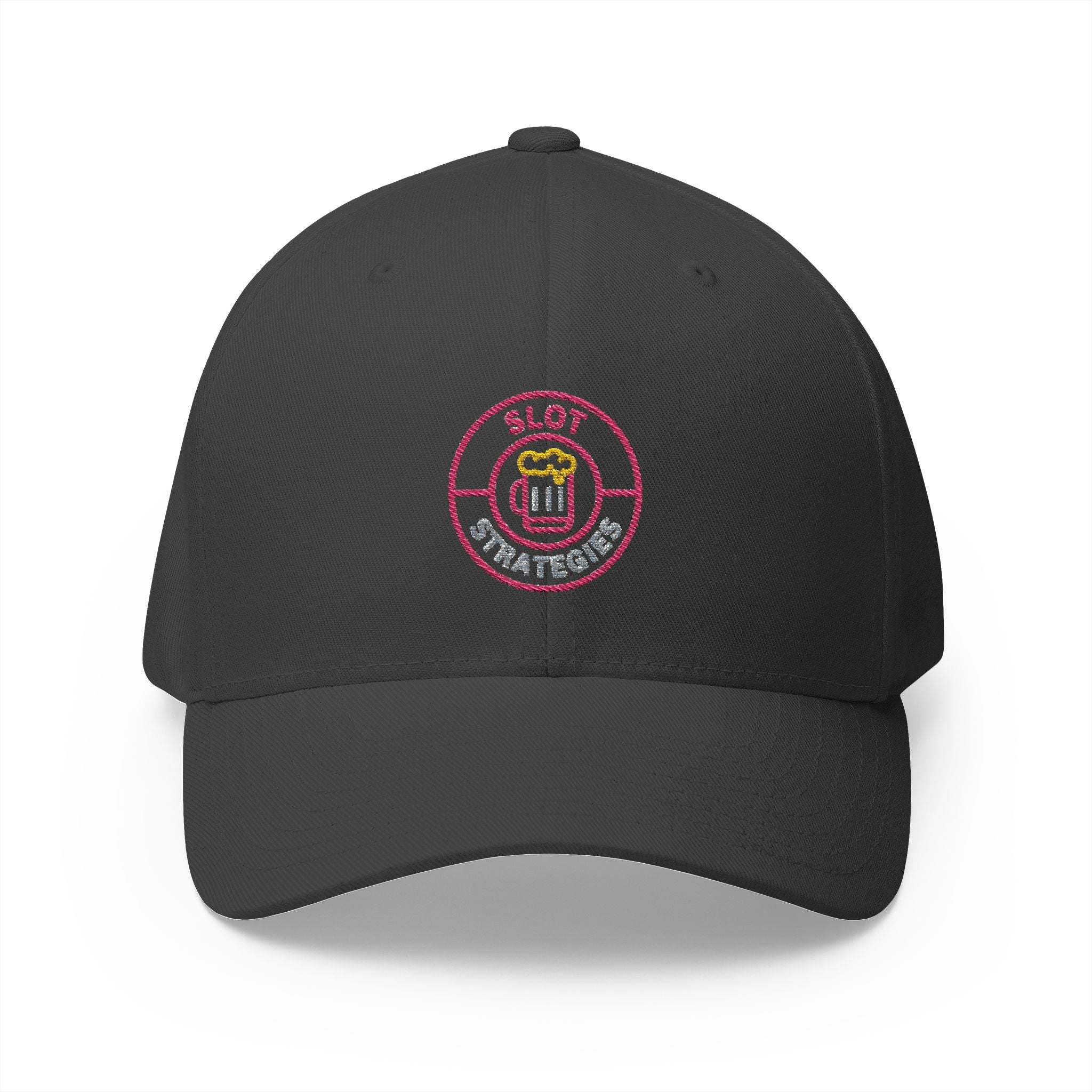 Bang Dude!  -(Embroidered) All American Casino Gamer FlexFit Ball Cap - Dark