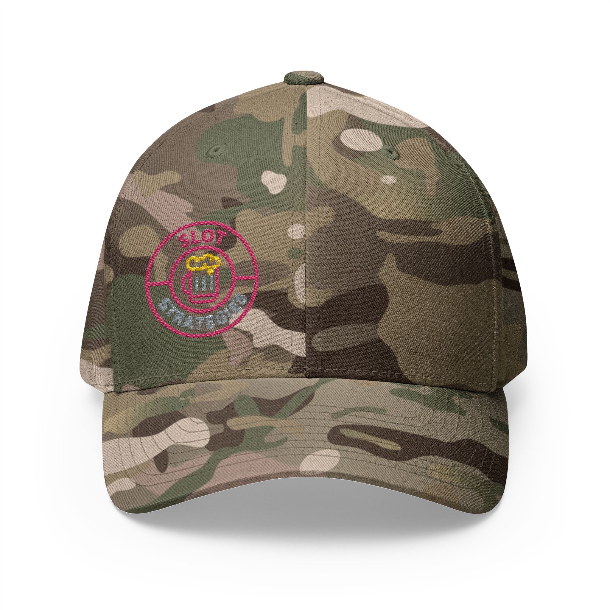 Slot Strategies (Side Eye) Lucky All American FlexFit Ball Cap - (Embroidered)