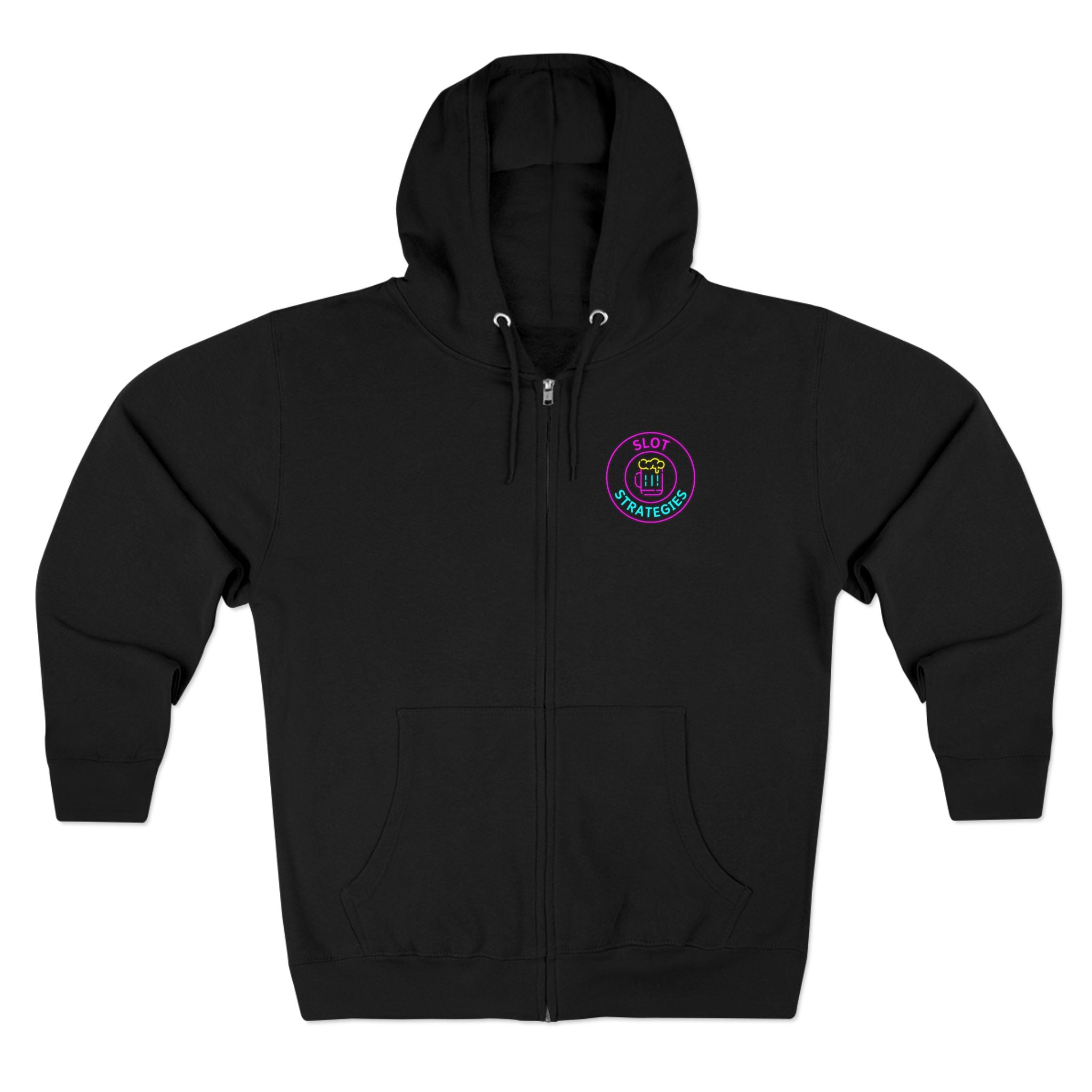 Slot Strategies Zip Up Hoodie - Business In The Front, Party In The Back!