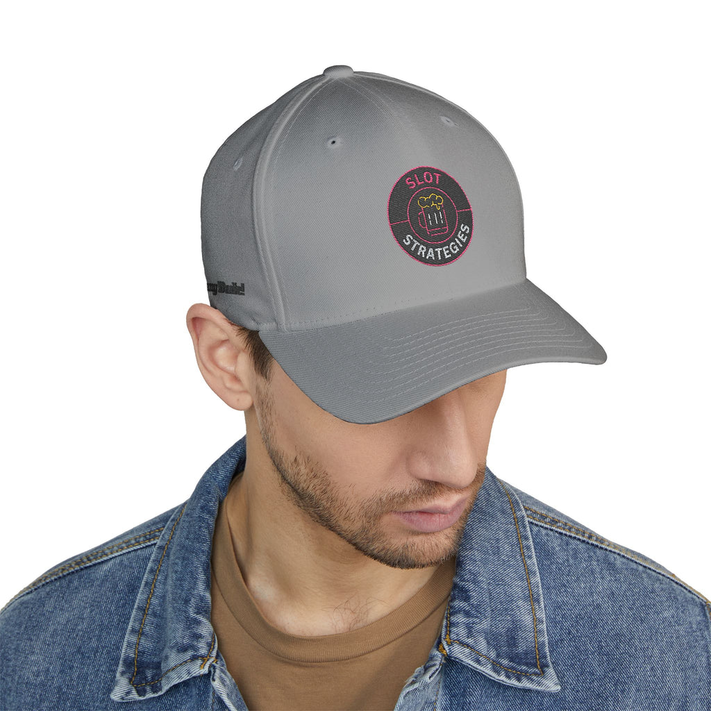Bang Dude!  -(Embroidered) All American Casino Gamer FlexFit Ball Cap - Light