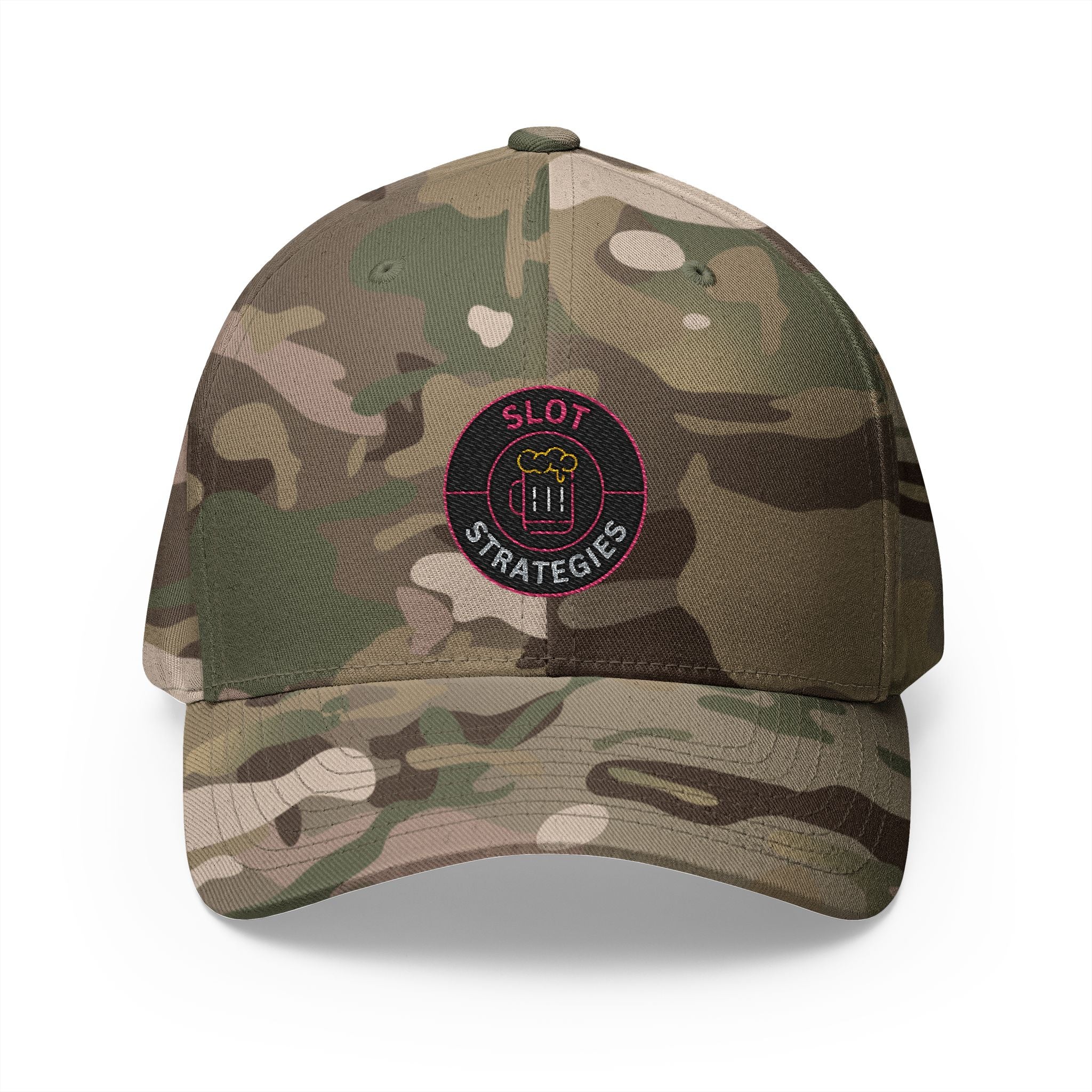 Bang Dude!  -(Embroidered) All American Casino Gamer FlexFit Ball Cap - Light