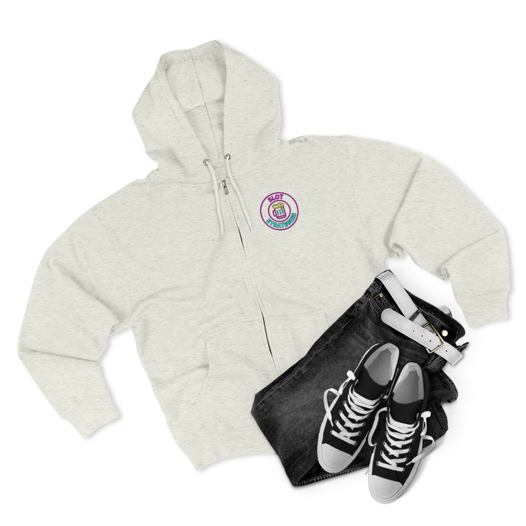 Slot Strategies Zip Up Hoodie - Business In The Front, Party In The Back!
