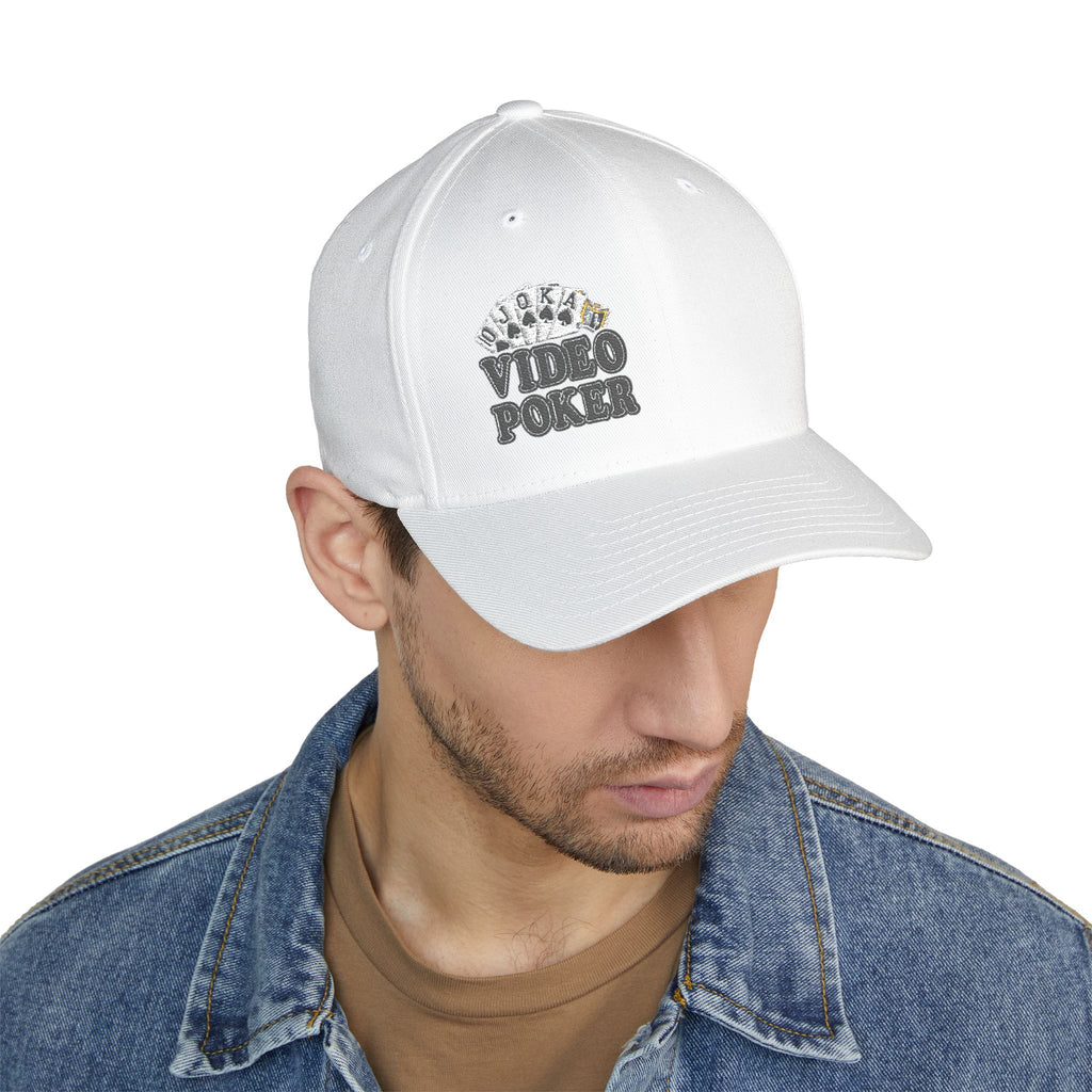 Video Poker "And Chill" Royal Flush FlexFit Ball Cap - (Embroidered)