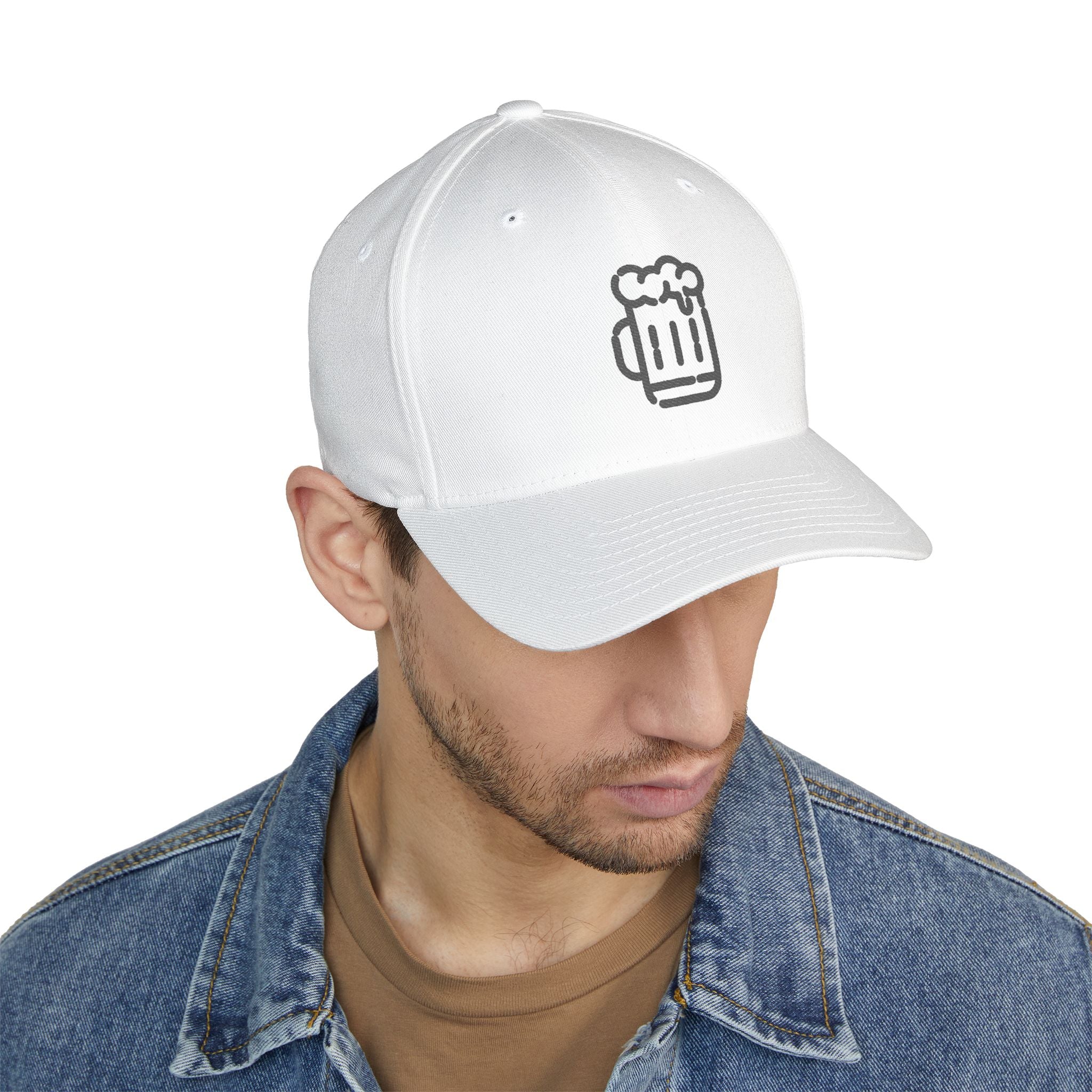 Lucky All American Midnight Beer Mug Flex Fit Cap - (Embroidered)