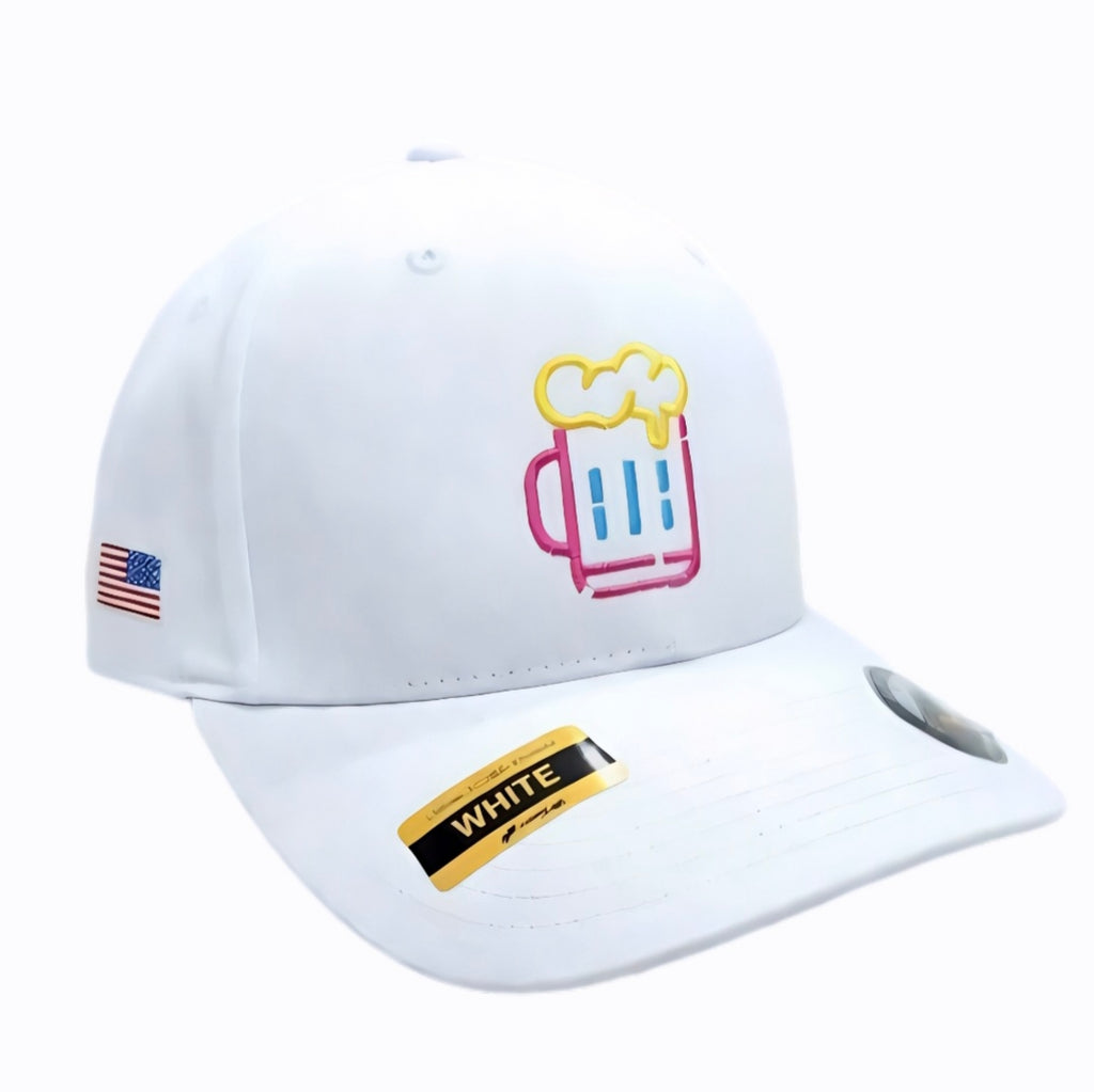 Lucky All American Beer Mug(classic) FlexFit Ball Cap - (Embroidered)