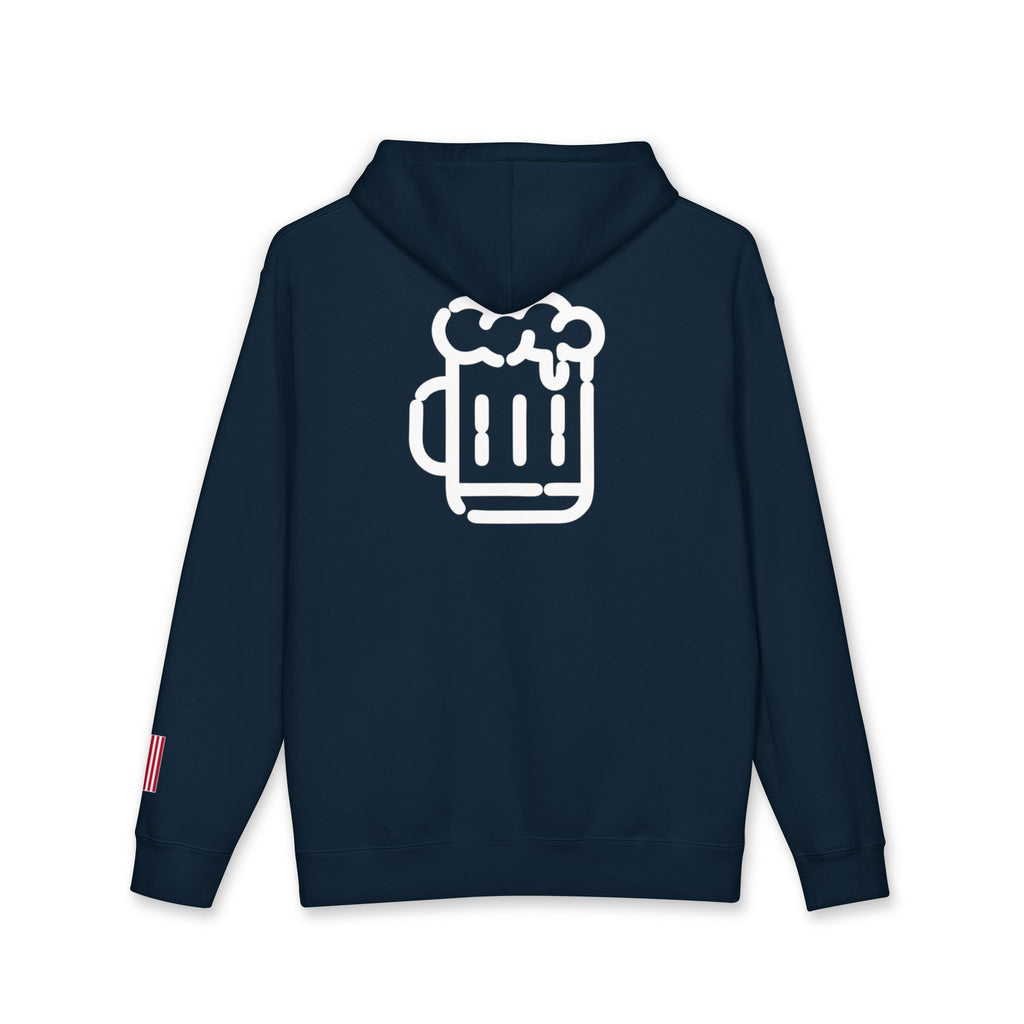 All American Vintage Classic Beer Mug Hoodie - Business In The Font, Party In The Back!