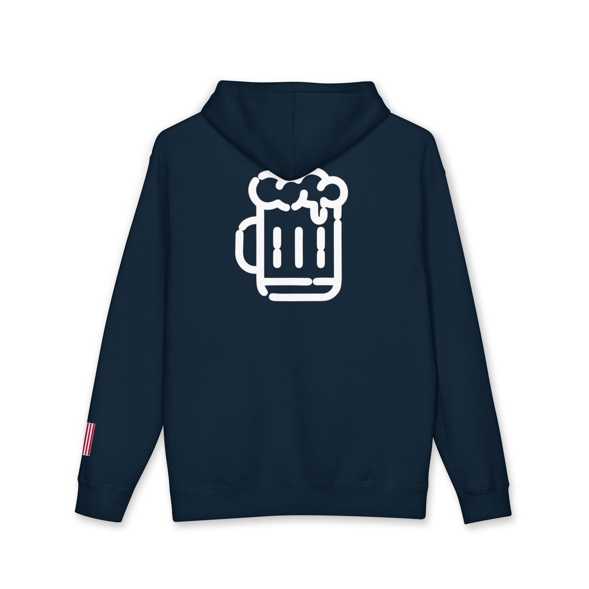 All American Vintage Classic Beer Mug Hoodie - Business In The Font, Party In The Back!