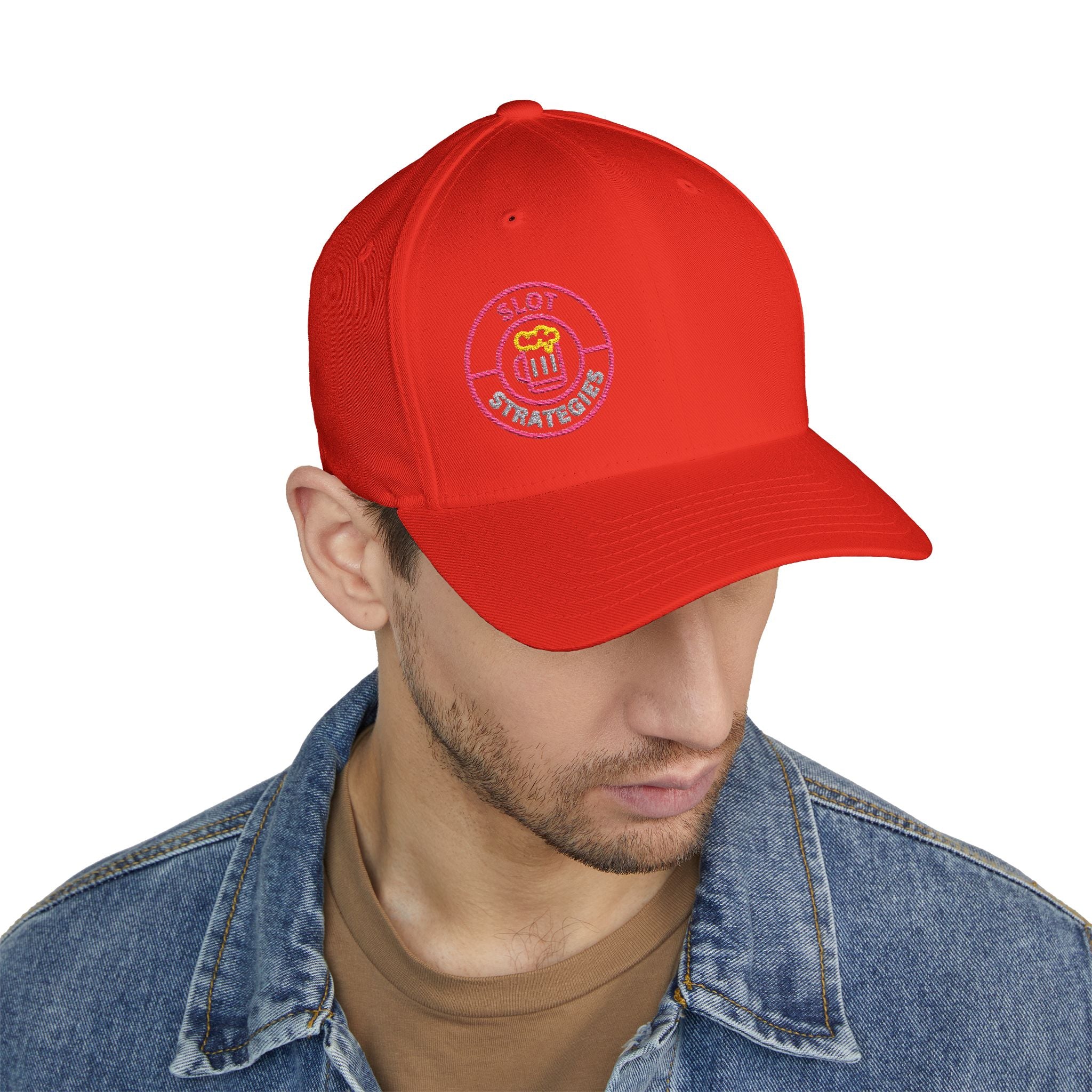 Slot Strategies (Side Eye) Lucky All American FlexFit Ball Cap - (Embroidered)