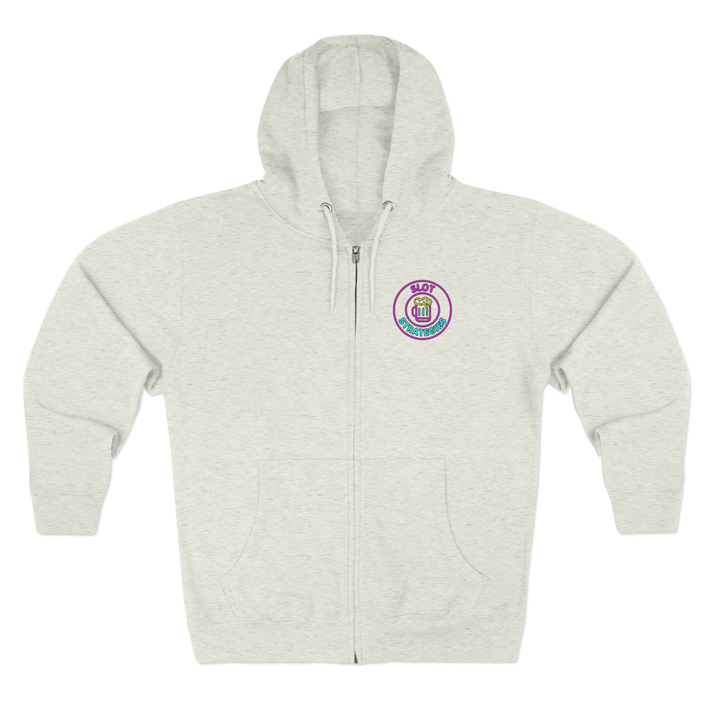 Slot Strategies Zip Up Hoodie - Business In The Front, Party In The Back!