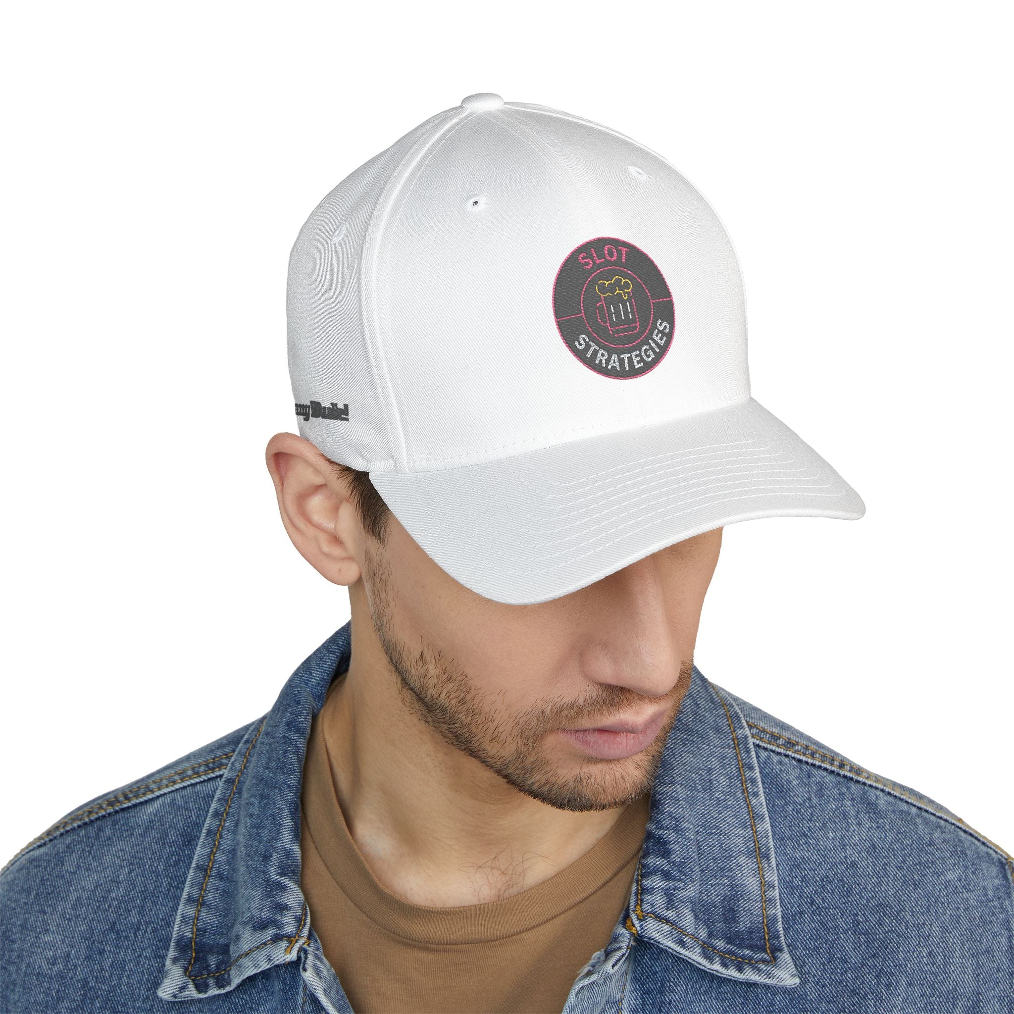 Bang Dude!  -(Embroidered) All American Casino Gamer FlexFit Ball Cap - Light