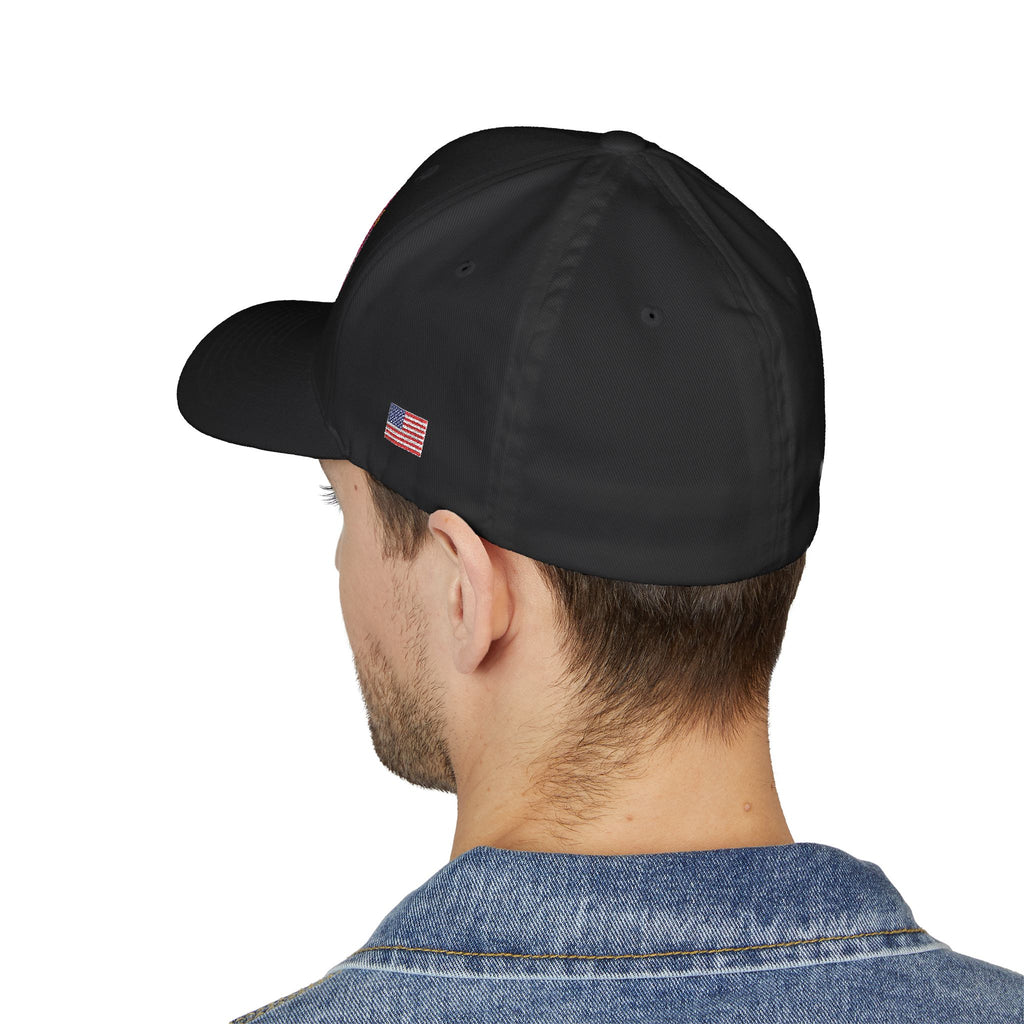 Bang Dude!  -(Embroidered) All American Casino Gamer FlexFit Ball Cap - Dark