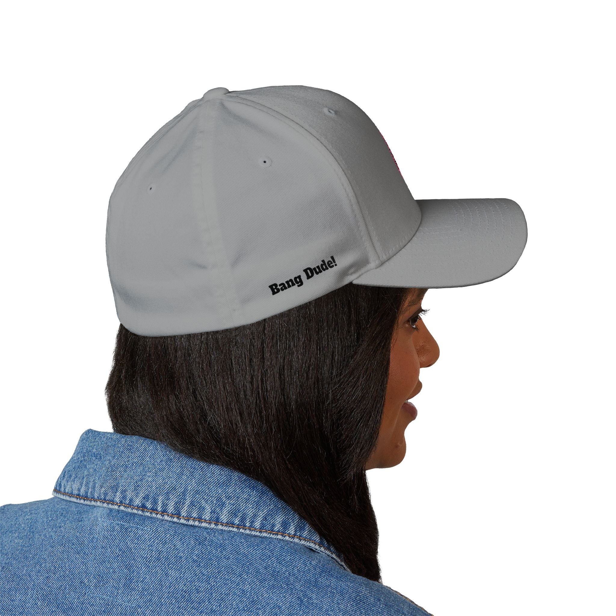 Bang Dude!  -(Embroidered) All American Casino Gamer FlexFit Ball Cap - Light