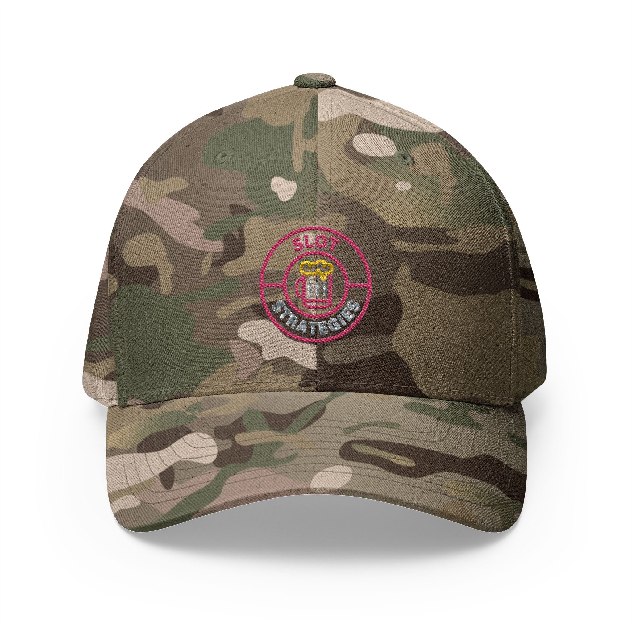 Bang Dude!  -(Embroidered) All American Casino Gamer FlexFit Ball Cap - Dark