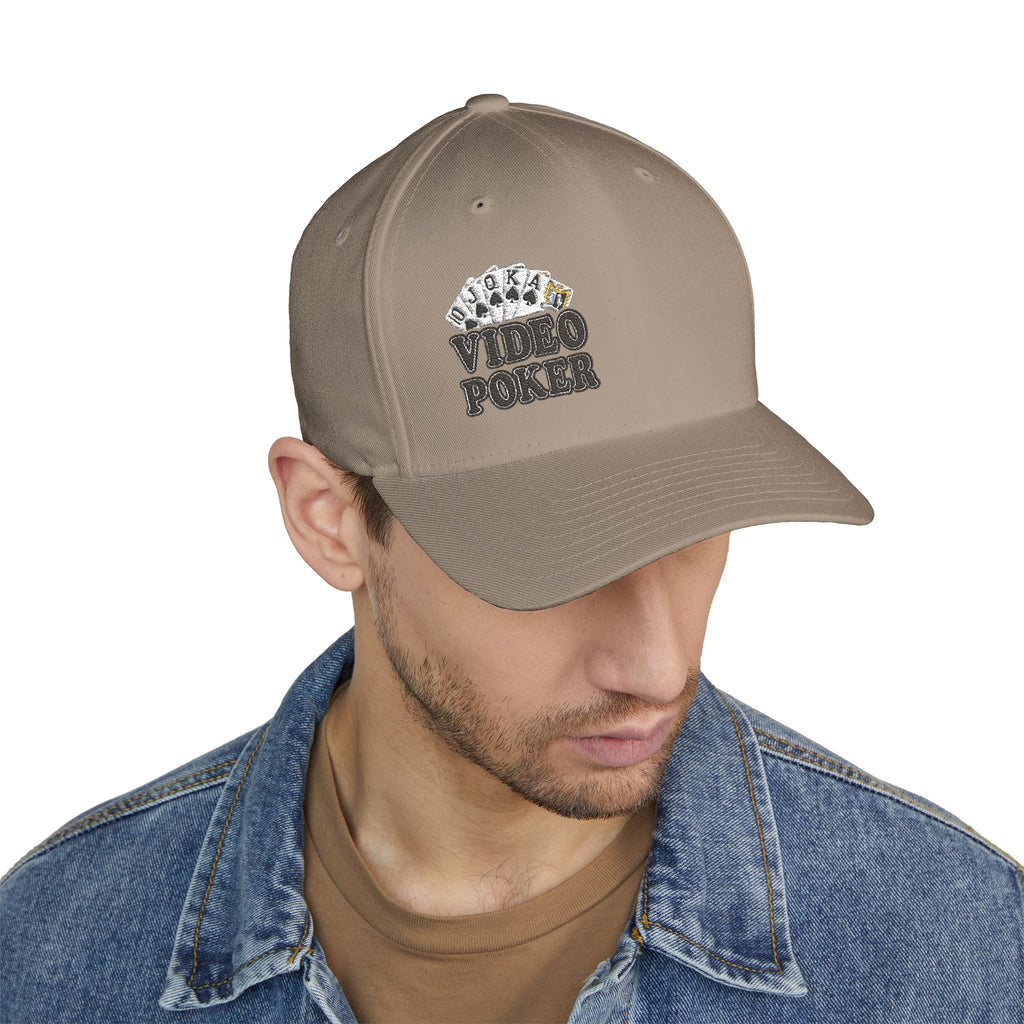 Video Poker "And Chill" Royal Flush FlexFit Ball Cap - (Embroidered)