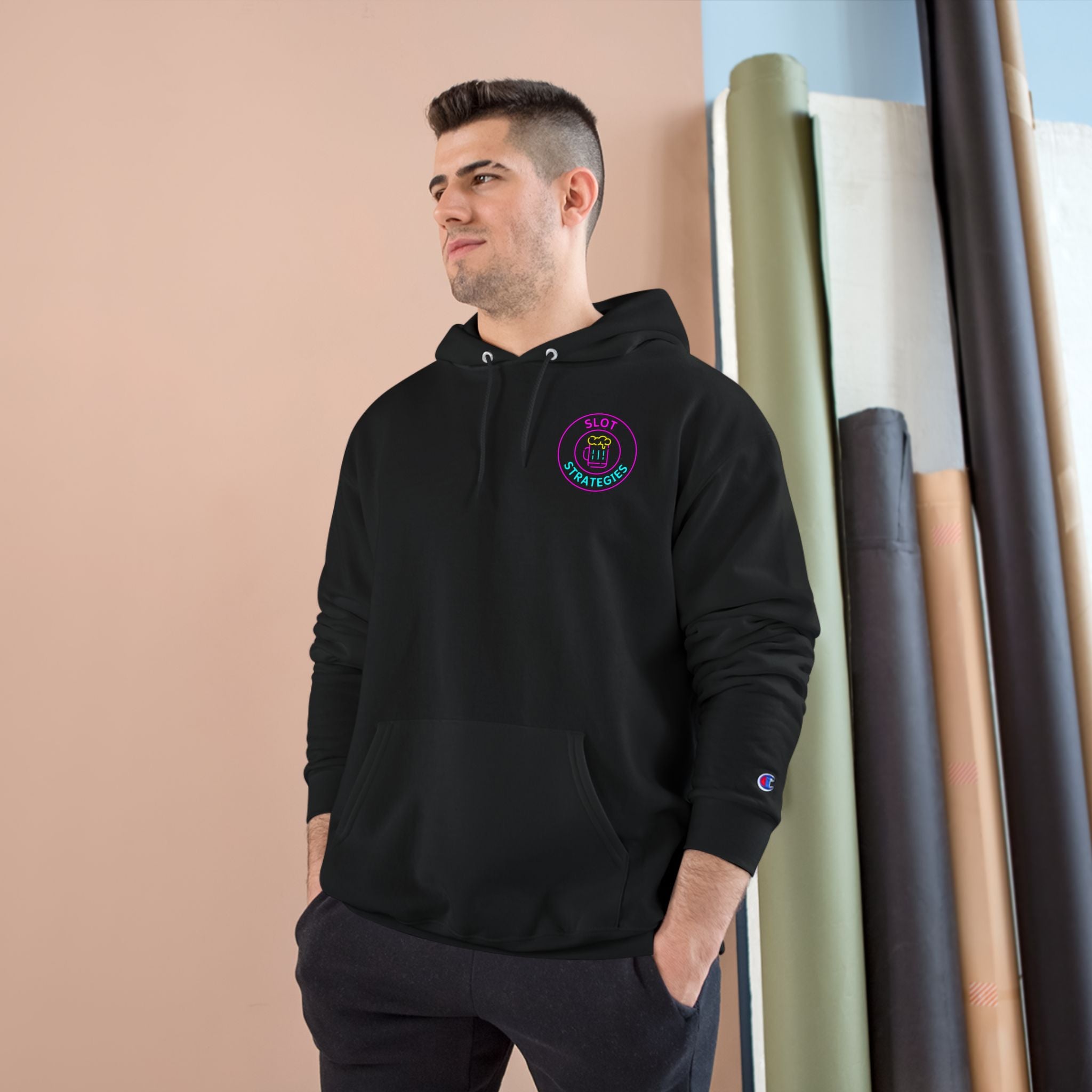Champion Slot Strategies Hoodie - Business In The Front, Party In The Back!