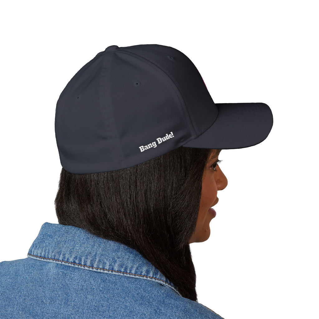 Bang Dude!  -(Embroidered) All American Casino Gamer FlexFit Ball Cap - Dark