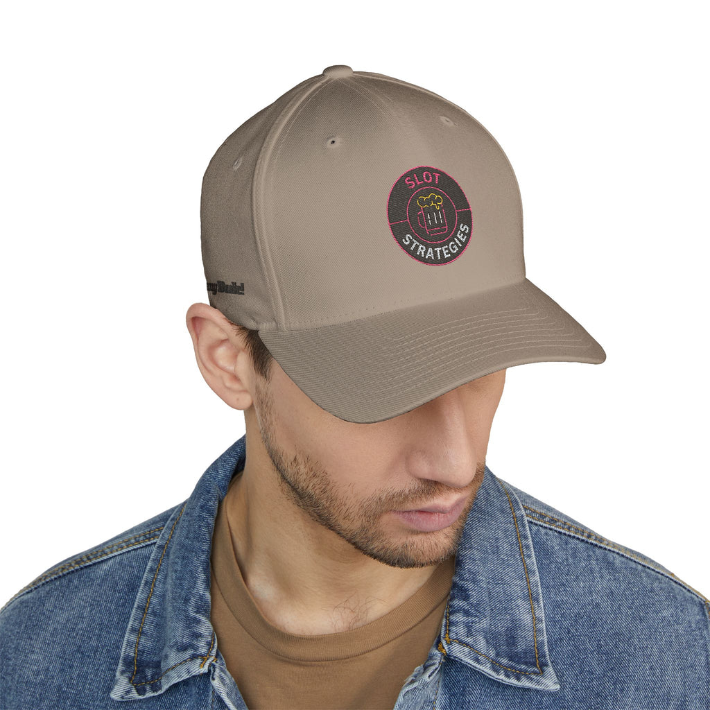 Bang Dude!  -(Embroidered) All American Casino Gamer FlexFit Ball Cap - Light
