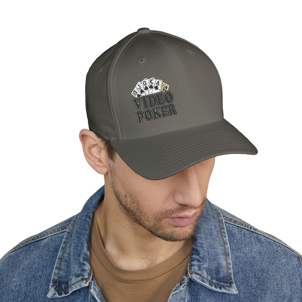 Video Poker "And Chill" Royal Flush FlexFit Ball Cap - (Embroidered)