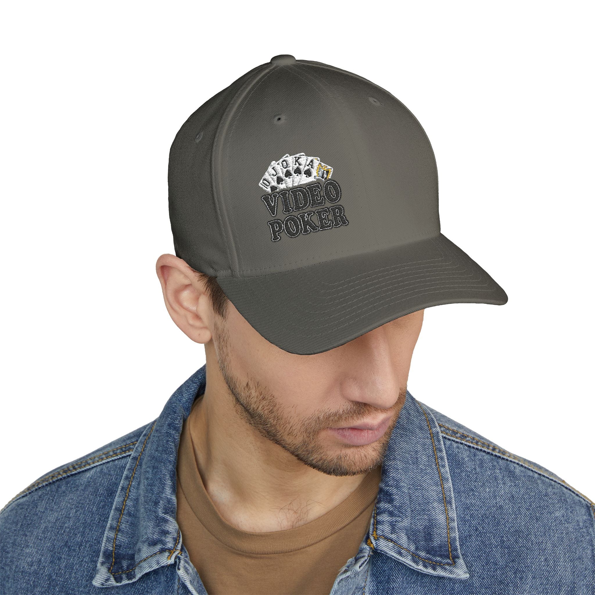 Video Poker "And Chill" Royal Flush FlexFit Ball Cap - (Embroidered)