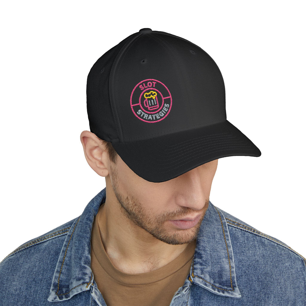 Slot Strategies (Side Eye) Lucky All American FlexFit Ball Cap - (Embroidered)