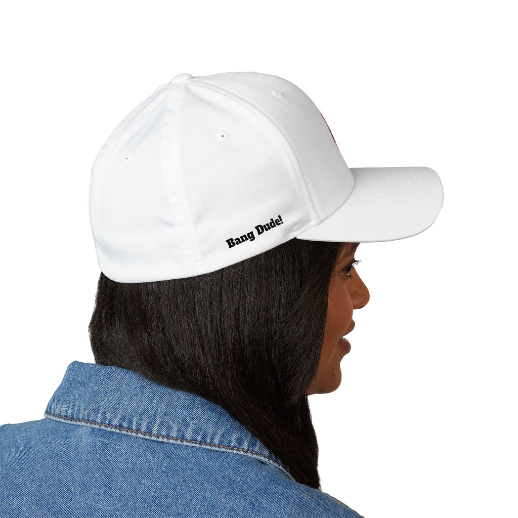 Bang Dude!  -(Embroidered) All American Casino Gamer FlexFit Ball Cap - Light