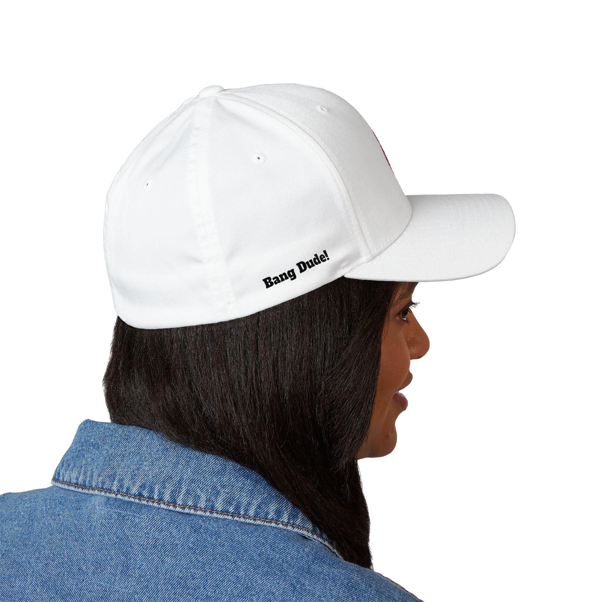 Bang Dude!  -(Embroidered) All American Casino Gamer FlexFit Ball Cap - Light