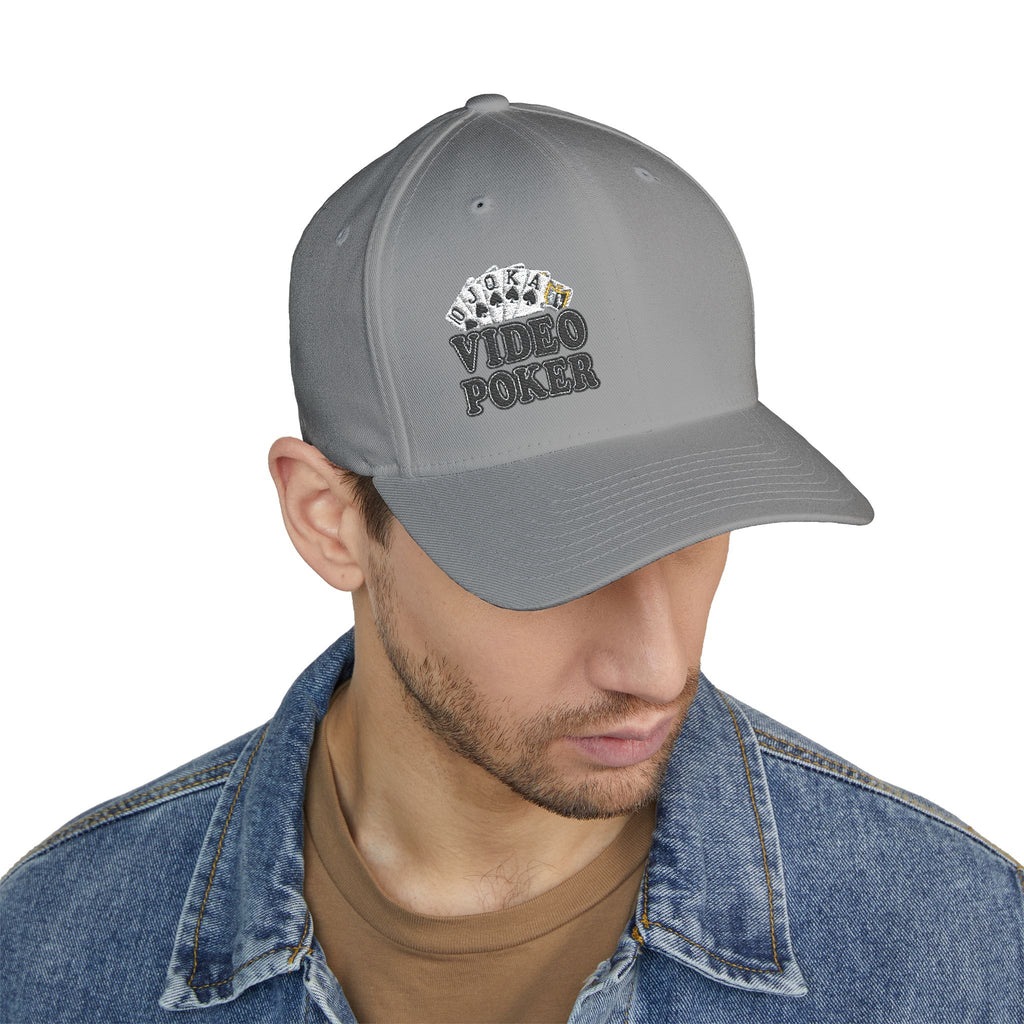 Video Poker "And Chill" Royal Flush FlexFit Ball Cap - (Embroidered)