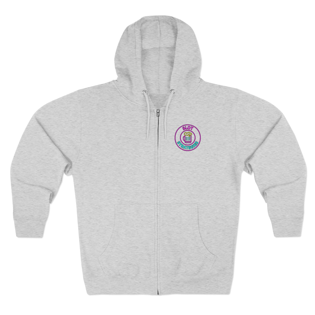 Slot Strategies Zip Up Hoodie - Business In The Front, Party In The Back!