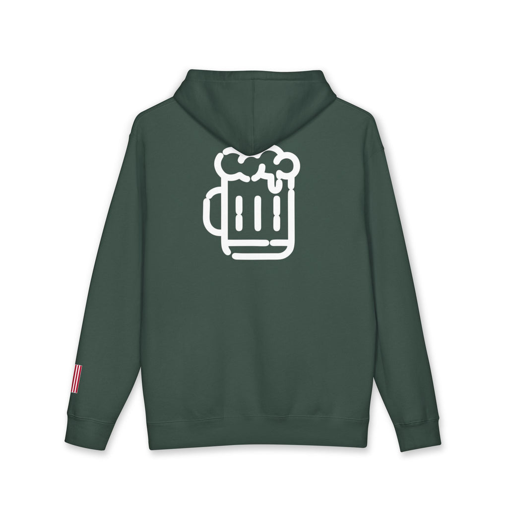 All American Vintage Classic Beer Mug Hoodie - Business In The Font, Party In The Back!